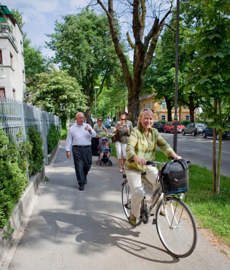 Ljubljana är en cykelvänlig stad