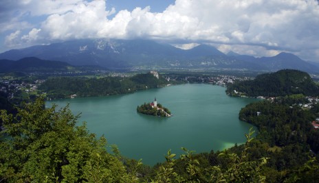 Bled i nordvstra Slovenien